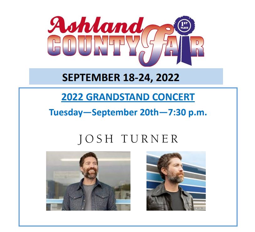 Josh Turner Concert Ashland County Fairgrounds